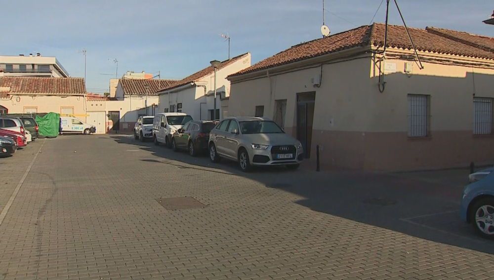 La calle donde fue hallado el taxista